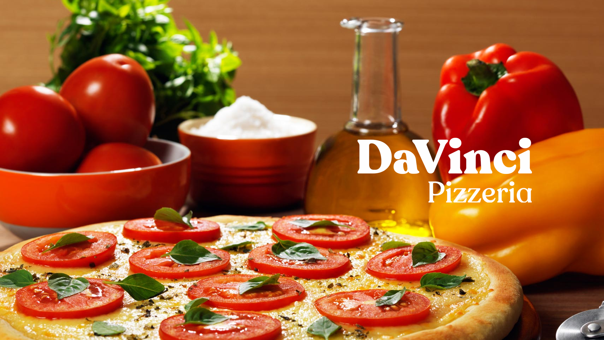 DaVinci Pizzeria — identidade visual